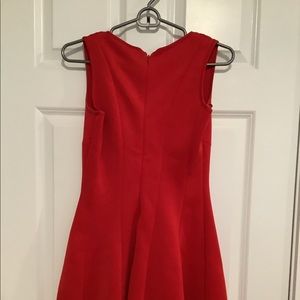 Miss red party dress